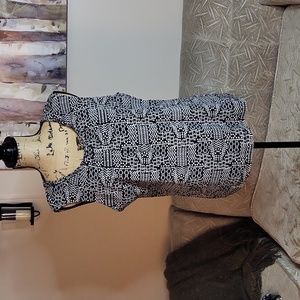 Croft & Barrow Mesh Abstract Braided Scoop Neck Sleeveless Tank